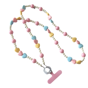 ins星星爱心手机链手工串珠超好看背带挂链斜挎包可斜背链条带垫片包包挂件可爱女相机防丢链子挂绳潮个性壳