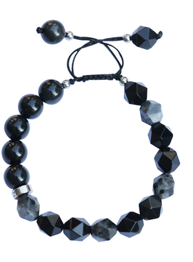 天然黑曜石小众设计感手链