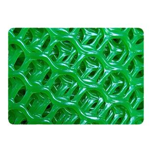 绿色阳台防护网安全网防坠防漏防掉落塑料围栏网封窗网养殖漏粪网