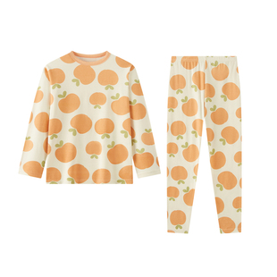 笛莎儿童睡衣秋衣秋裤全棉A类春夏薄款棉毛衫女童内衣套装长袖