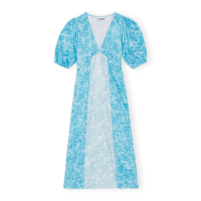 春夏褶皱丝缎连衣裙GANNI