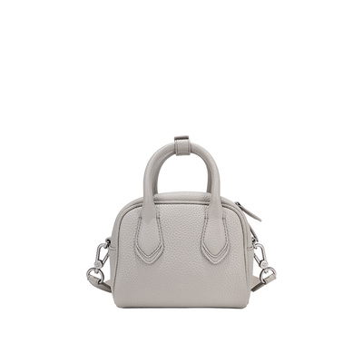 BAMPO半坡头层牛皮波士顿包