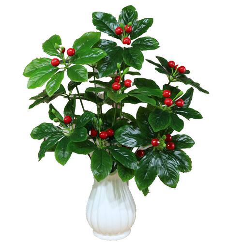 盆栽发财树 橘子树假树假花客厅装饰绿色绿植物落地绢花塑料盆景