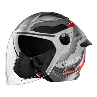 3C认证电动摩托车头盔男四季通用半盔女士电瓶车冬保暖骑行安全帽