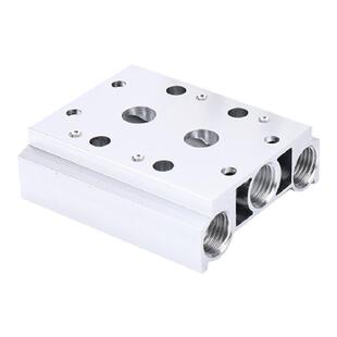 4v210电磁阀汇流板100M/200M/300M/400M-1/2/3/4/5/6/7F气动底座