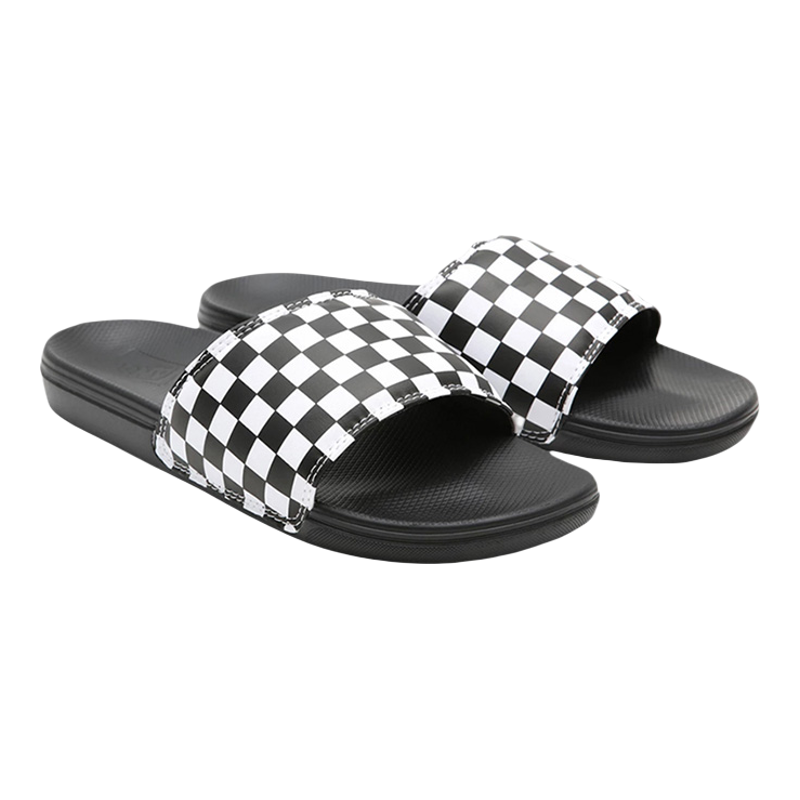 Vans/范斯男女新款运动休闲棋盘格潮流时尚印花透气拖鞋VN0A5HF5
