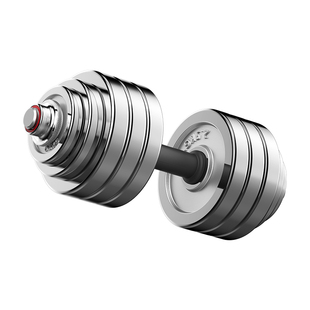 专业哑铃男士健身家用电镀实心纯铁20公斤杠铃30kg可调节重量器材