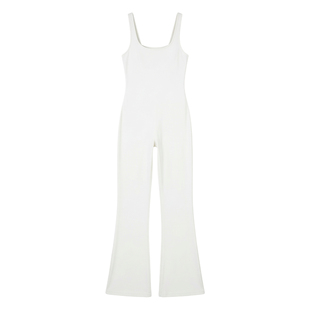 Flared pants with drawstring jumpsuit wome喇叭裤吊带连体长裤