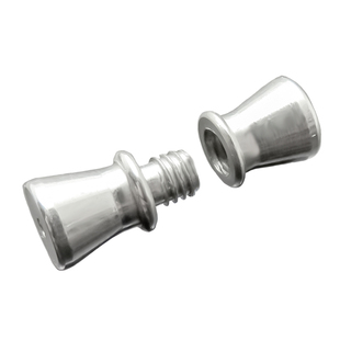 925纯银扣头穿串珍珠项链手链扣子螺丝扣接头连接螺旋拧扣diy配件