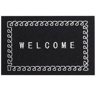 袖珍迷你地毯地毡WELCOME地垫微缩模型dollhouse食玩娃娃屋垫子