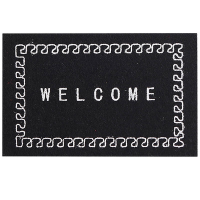 袖珍迷你地毯地毡WELCOME地垫微缩模型dollhouse食玩娃娃屋垫子