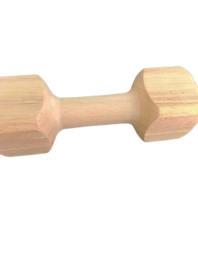 木哑铃训狗训犬玩具实木
