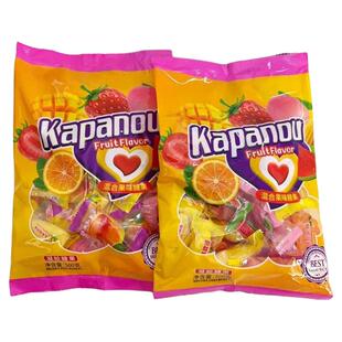 水果味混合软糖玉米橘子喜糖儿童解馋糖果官方旗舰店批发休闲零食