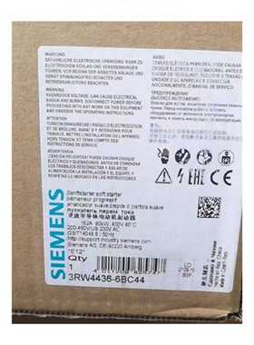 议价西门子 3RW44系列 3RW4436-6BC44 SIRIUS 软起动器 3RW44366B