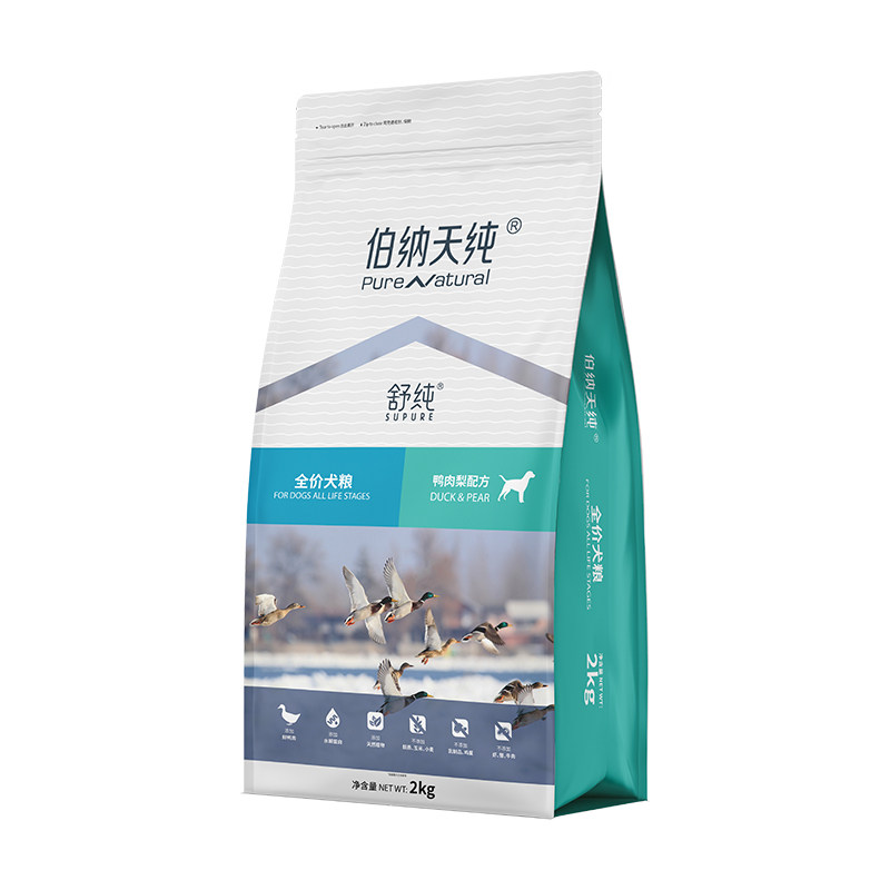 伯纳天纯狗粮舒纯鸭肉梨泪痕管理小型犬泰迪比熊成幼犬通用全价粮