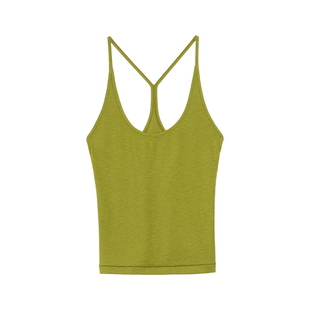 Simple Project*U-Neck Halter Top 大U领莫代尔精棉肌理吊带背心
