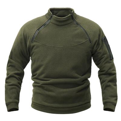 甲胄保暖硬汉型抓绒衣