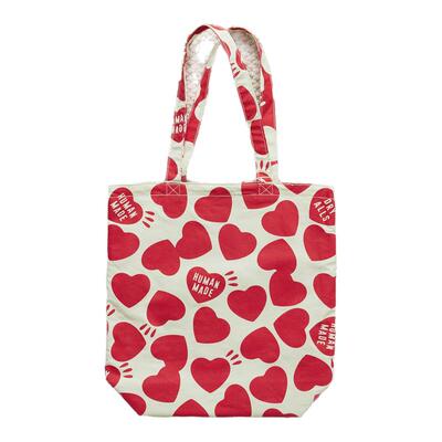 HUMANMADE爱心印花通勤托特包