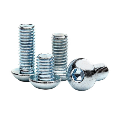 10.9级镀锌半圆头盘头内六角螺丝