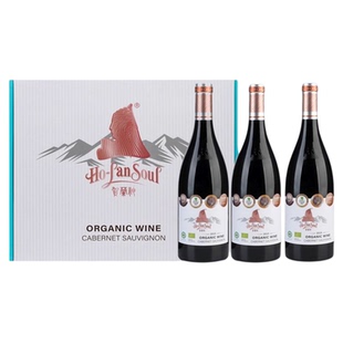 贺兰神简约兰山有机赤霞珠干红葡萄酒2019礼盒装宁夏国产官方正品