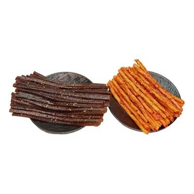 笑辣辣一根筋豆角干组合网红超长辣条香辣嚼劲追剧聚会儿时小零食