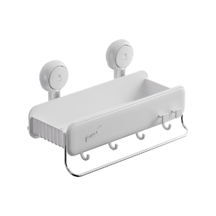 太力洗漱台置物架吸盘式厕所浴室洗手间免打孔卫生间墙上收纳神器