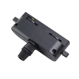 金卤灯轨道灯配件二线轨道接头连接器导轨头LED射灯取电器轨道头