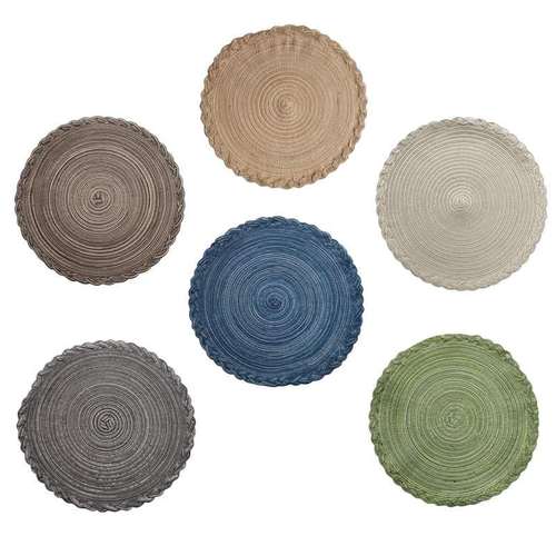 17ins环保纱线花边西餐垫1565大餐桌防pp碗隔热号烫垫杯锅垫垫圆