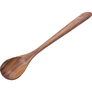 日式长柄木勺子实木炒菜用家用盛汤勺吃饭勺拉面烹饪勺大号沙拉勺