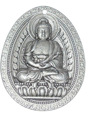 新疆阿勒泰铁陨石雕刻佛牌吊坠