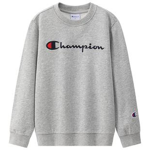 【先加购】Champion儿童圆领卫衣青少年加绒纯色26秋季新款