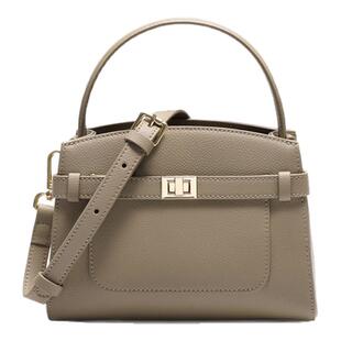 百丽女包新款质感真皮鳄鱼纹凯莉包百搭斜挎铂金包手提包8223EAX5