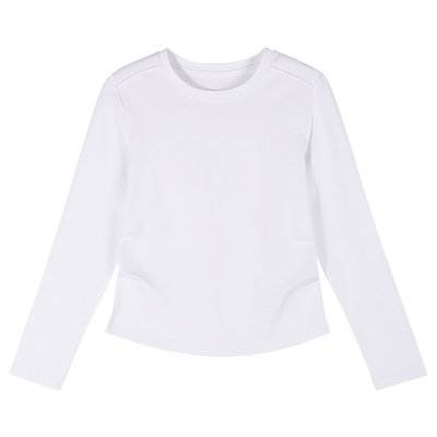 白色女士长袖t恤春季内搭可外穿
