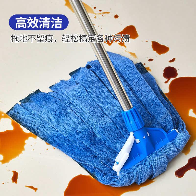 大号夹毛巾布拖把墩布吸水拖布商用酒店保洁地拖家用老式拖地神器