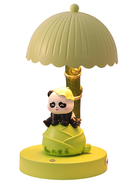 熊猫小夜灯摆件书房桌面装饰品