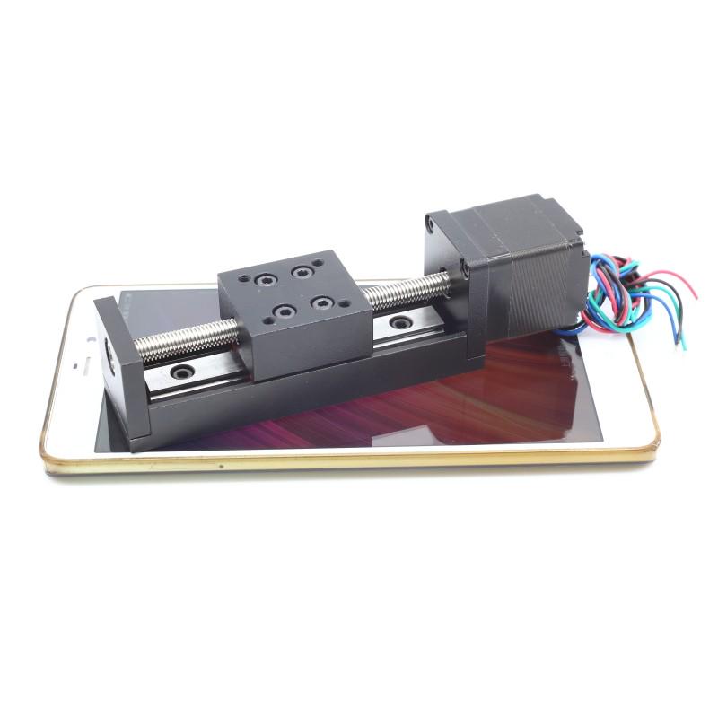 海杰嘉创微型滑台模组28步进电机梯形丝杠直线导轨直线电机式升降