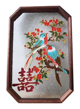 新婚喜字diy掐丝珐琅画材料包