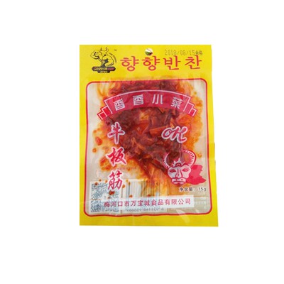 劲劲得梅河口万宝城香香小菜香辣牛板筋丝东北特产小包装零食