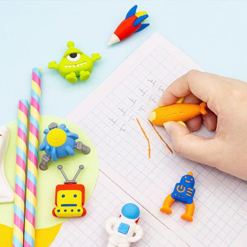 礼盒卡通橡皮礼盒太空航天奖励卡通橡皮擦礼物幼儿园儿童可爱玩具
