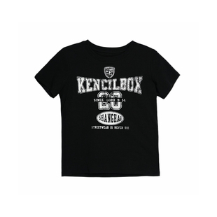 KencilBox千笔盒子潮流街舞爵士女显瘦合身正肩款数字设计短袖T恤