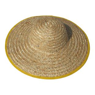 新升级农民大头围麦秆草帽男女户外遮阳防晒帽可印字定制logo草帽