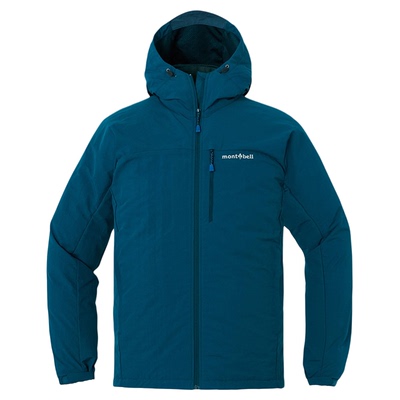 montbell日本2025年秋冬新款户外防风透气保暖连帽外套男舒适
