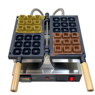 誉蜂巢方形格子华夫饼机器摆摊烘焙松饼机商用可丽饼电热烤饼模具