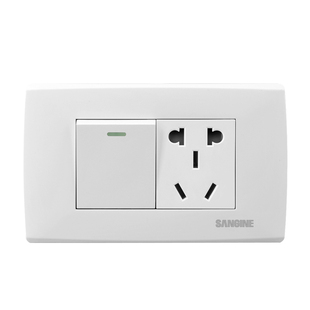 国际电工118型暗装 一位双控开关带五孔一开五孔带多功能三孔插座