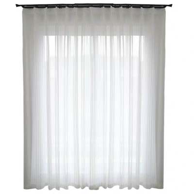 简约麻纱十字加粗窗帘透光不透人