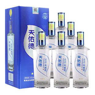 中酒网 天佑德青稞酒生态三星45度500ml*6清香型白酒整箱宴请送礼