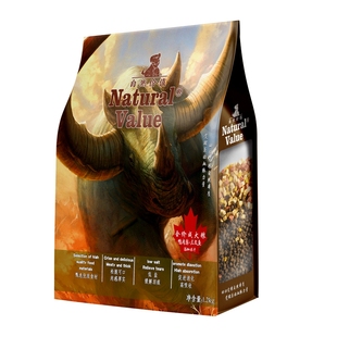 自然价值全价冻干狗粮成犬通用型泰迪萨摩金毛无谷主粮10公斤