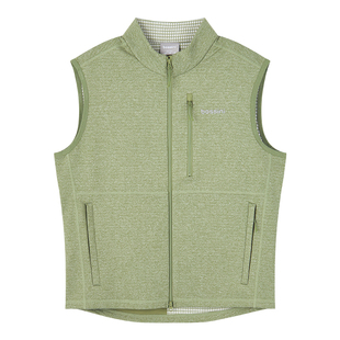 bossini堡狮龙2025新品户外运动马甲男款跑步保暖弹力背心上衣