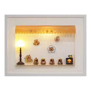 卡皮巴拉电表箱装饰画遮挡画配电箱电闸弱电箱开关盒遮丑磁吸挂画