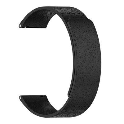 适配浪琴先行者磁吸硅胶橡胶表带